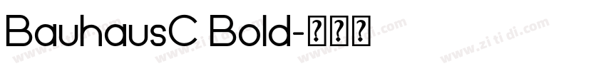 BauhausC Bold字体转换